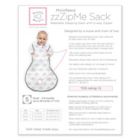 Alternate image 5 for SwaddleDesigns&reg; Small zzZipMe&reg; Hedgehogs Fleece 2-Way Zipper Sleeping Sack in White/Black