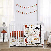 Sweet Jojo Designs&reg; Mod Dinosaur 4-Piece Crib Bedding Set
