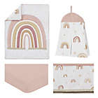 Alternate image 1 for Sweet Jojo Designs&reg; Boho Rainbow 4-Piece Crib Bedding Set in Pink/Taupe