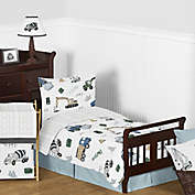Sweet Jojo Designs&reg; Construction Trucks 5-Piece Toddler Bedding Set in Blue/Green