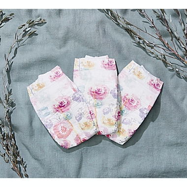 The Honest Company&reg; Size 0 32-Count Disposable Diapers in Rose Blossom Pattern. View a larger version of this product image.