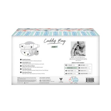 Honest&reg; Tribal Pattern Size 1 80-Count Disposable Diapers in White. View a larger version of this product image.