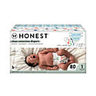 Alternate image 0 for Honest&reg; Tribal Pattern Size 1 80-Count Disposable Diapers in White