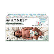Honest&reg; Tribal Pattern Size 1 80-Count Disposable Diapers in White