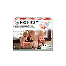 The Honest Company® Size 4 60-Count Disposable Diapers in Just Peachy & Flower Power