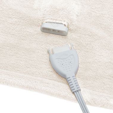 Brookstone&reg; n-a-p&reg; Heated Throw in Cream. View a larger version of this product image.