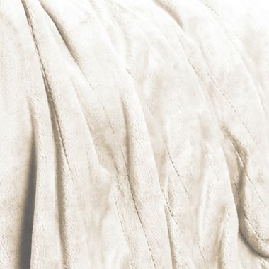 Brookstone&reg; n-a-p&reg; Heated Throw in Cream. View a larger version of this product image.