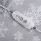 Alternate image 3 for Brookstone&reg; n-a-p&reg; Heated Throw in Grey Snowflake