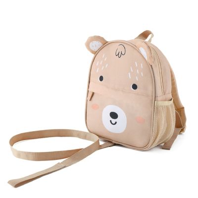 Belle ON THE GO Bear Backpack Leash in Brown