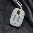 Alternate image 3 for Brookstone&reg; N-A-P&reg; Reversible Heated Faux Sherpa Queen Blanket in Grey