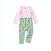 Tea Collection Size 0-3M Print Mix Romper in Pink/Green
