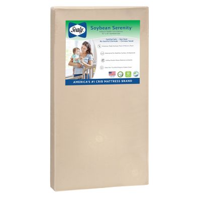 Sealy&reg; Nature Couture Soybean Serenity Foam-Core Crib and Toddler Mattress in Beige