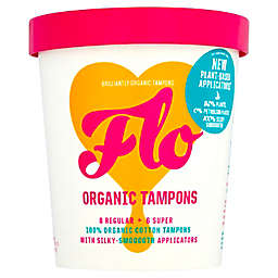 Here We Flo 14-Count Organic Cotton Regular + Super Tampons
