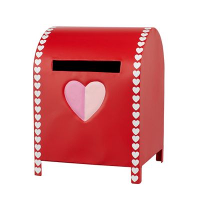H for Happy&trade; Valentine&#39;s Day Decorative Storage Mailbox in Red