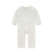 Burt&#39;s Bees Baby&reg; Quilted Organic Cotton Long Sleeve Kimono Jumpsuit in Ivory