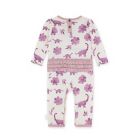 Alternate image 1 for Burt's Bees Baby&reg; Size 12M Mama &amp; Dino Floral Organic Cotton Coverall in Purple