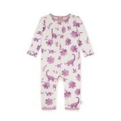 Burt's Bees Baby&reg; Mama &amp; Dino Floral Organic Cotton Coverall in Purple