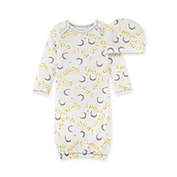 Burt&#39;s Bees Baby&reg; Size 0-6M 2-Piece Organic Cotton Goodnight Gown and Cap Set in Eggshell