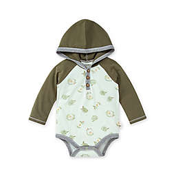 Burt's Bees Baby® Golden Delicious Organic Cotton Hooded Bodysuit in Green