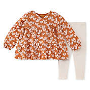 Burt&#39;s Bees Baby&reg; 2-Piece Timeless Floral Tunic and Legging Set in Caramel