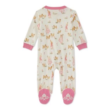 Burt's Bees Baby&reg; Newborn Peepin' Sheep Sleep &amp; Play Footie in Rose. View a larger version of this product image.