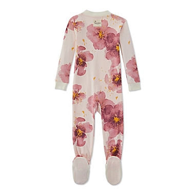 Burt&#39;s Bees Baby&reg; Size 12M Bouquet Organic Cotton Footed Pajama in Ivory. View a larger version of this product image.