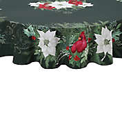 Laural Home&reg; Christmas Elegance 70-Inch Round Tablecloth in Forest Green