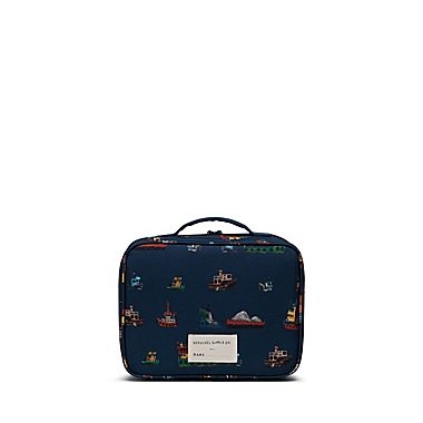 Herschel Supply Co. Tugboats Pop Quiz Lunch Box in Navy. View a larger version of this product image.