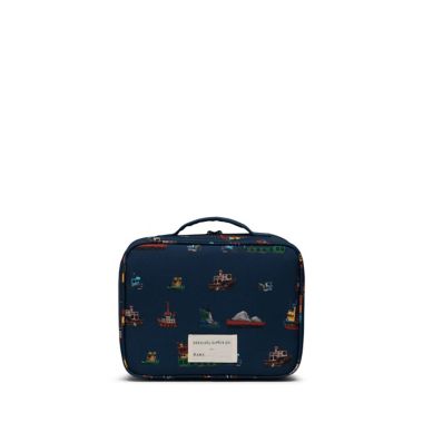 Herschel Supply Co. Tugboats Pop Quiz Lunch Box in Navy. View a larger version of this product image.