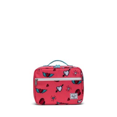 Herschel Supply Co.&reg; Pop Quiz Hearts Lunch Box in Pink. View a larger version of this product image.
