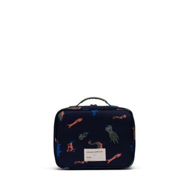 Herschel Supply Co.&reg; Pop Quiz Octopus Lunch Box in Navy Blue. View a larger version of this product image.