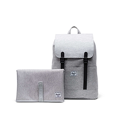 Herschel Supply Co.&reg; Retreat&trade; Small Sprout Diaper Backpack in Light Grey. View a larger version of this product image.