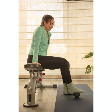 Hyperice Hypersphere Go Vibrating Massage Ball in Black. View a larger version of this product image.