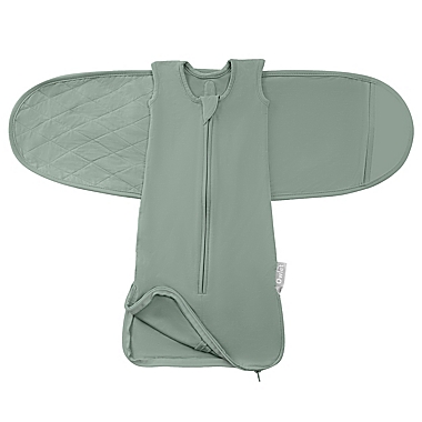 Owlet Dream Sleeper with Swaddle in Sea Green. View a larger version of this product image.