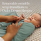 Alternate image 2 for Owlet Dream Sleeper with Swaddle in Sea Green