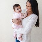 Alternate image 2 for Burt's Bees Baby&reg; Newborn 2-Piece Sweet Petal Footed Jumpsuit and Hat Set in Dawn