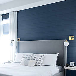 NextWall® Faux Shiplap Peel and Stick Wallpaper in Blue