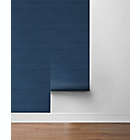 Alternate image 2 for NextWall&reg; Faux Shiplap Peel and Stick Wallpaper in Blue