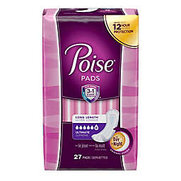 Poise® 27-Count Long Length Postpartum Incontinence Pads