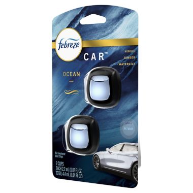 Febreze&reg; 2-Pack Car Vent Clip Air Freshener in Ocean. View a larger version of this product image.