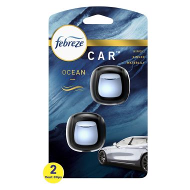 Febreze&reg; 2-Pack Car Vent Clip Air Freshener in Ocean. View a larger version of this product image.