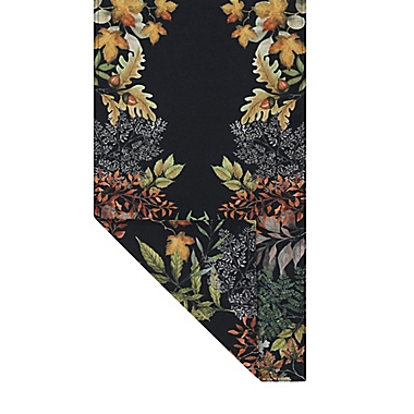 Laural Home&reg; Sophisticated Autumn 13-Inch x 72-Inch Table Runner in Black/Multi. View a larger version of this product image.