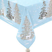 Laural Home&reg; Winter Wonderland Tablecloth in Blue