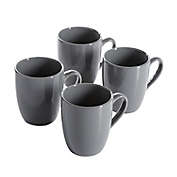 Simply Essential&trade; Coupe 12 oz. Mugs in Grey (Set of 4)