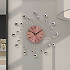 Alternate image 1 for Ridge Road D&eacute;cor Beaded 15-Inch Copper-Finished Burst Wall Clock