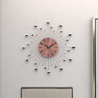 Alternate image 5 for Ridge Road D&eacute;cor Beaded 15-Inch Copper-Finished Burst Wall Clock