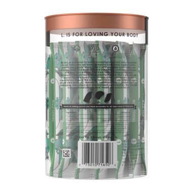 L. 30-Count Organic Cotton Core Light  Tampons. View a larger version of this product image.