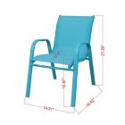 Alternate image 2 for Simply Essential&trade; Kids Outdoor Stacking Sling Chair in Aqua