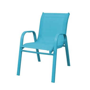 Simply Essential&trade; Kids Outdoor Stacking Sling Chair in Aqua. View a larger version of this product image.