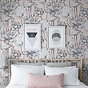 NextWall&reg; Lotus Floral Peel and Stick Wallpaper